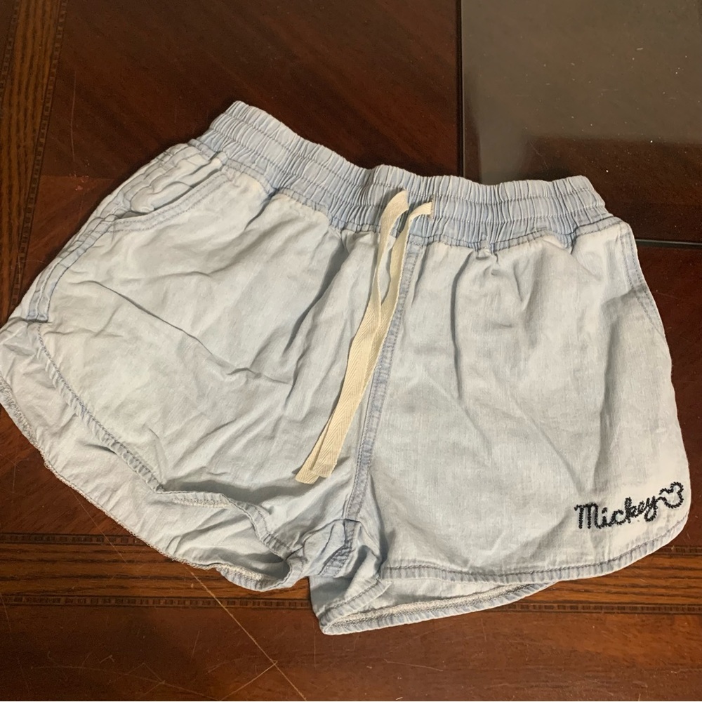 Junior’s Junk Food Disney Mickey Mouse Ear Dolphin Jean Shorts